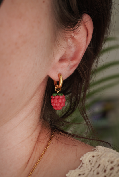 Créoles framboise
