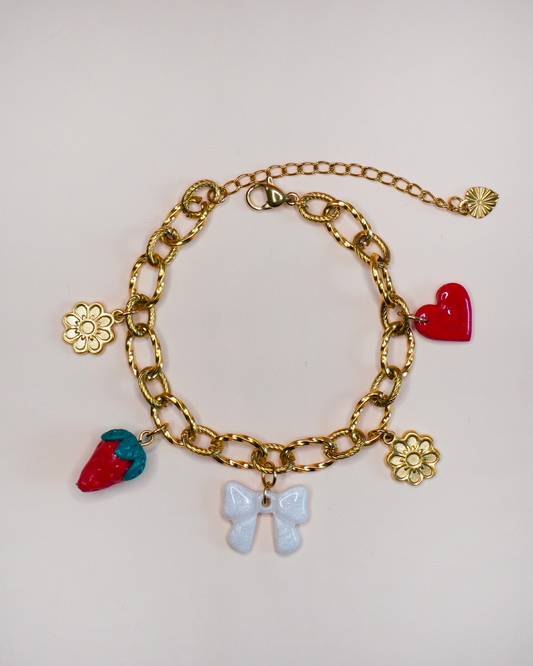 Bracelet doré - 5 charms