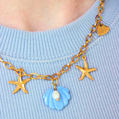 Collier Seashell - Doré ou argenté
