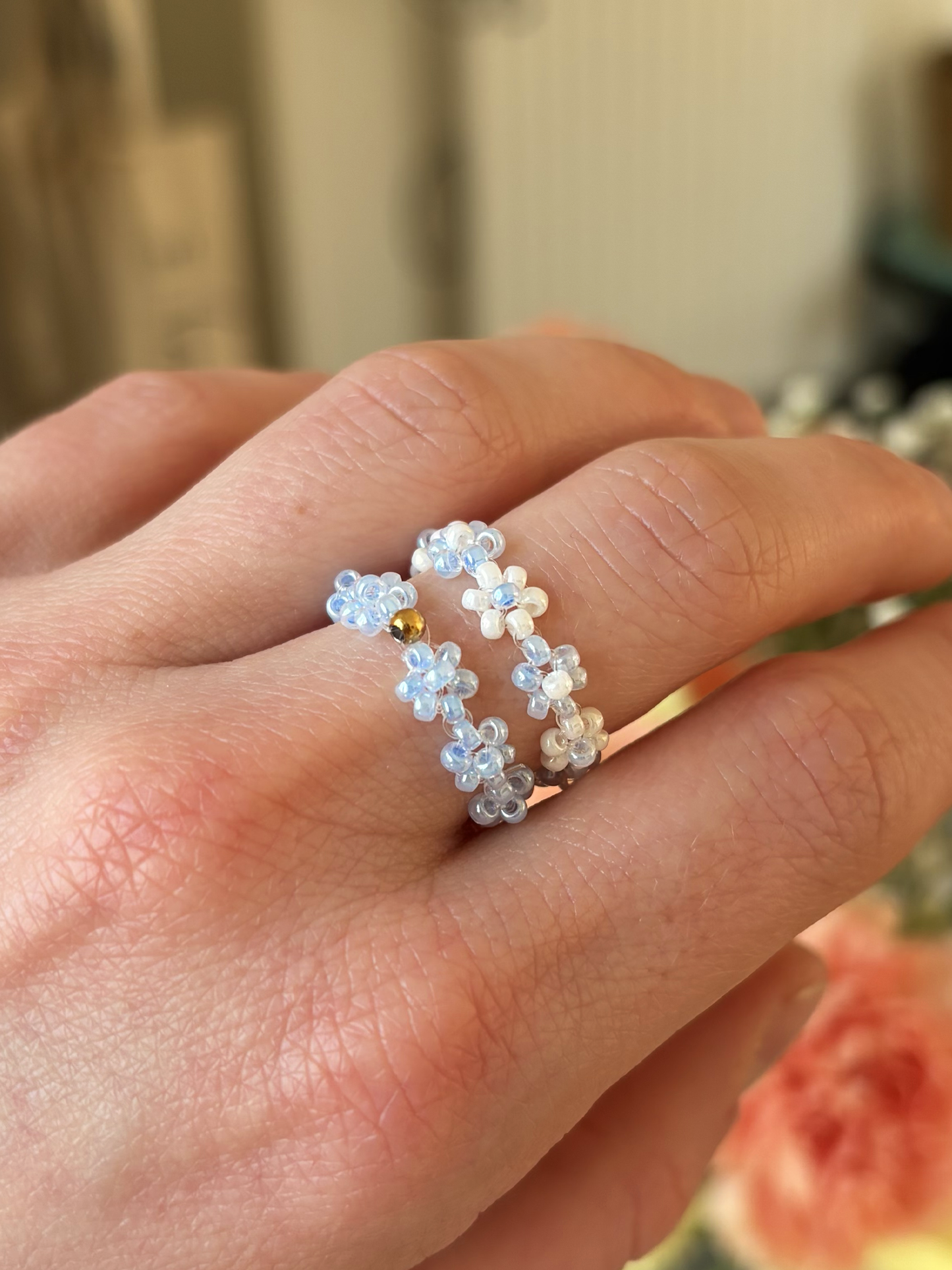 Bague petites fleurs (7 coloris)