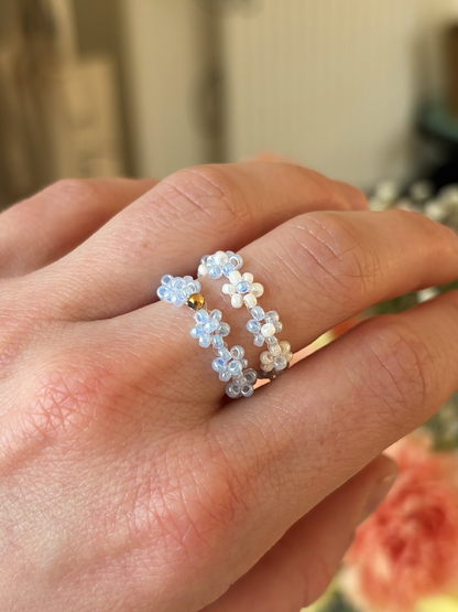 Bague petites fleurs (7 coloris)
