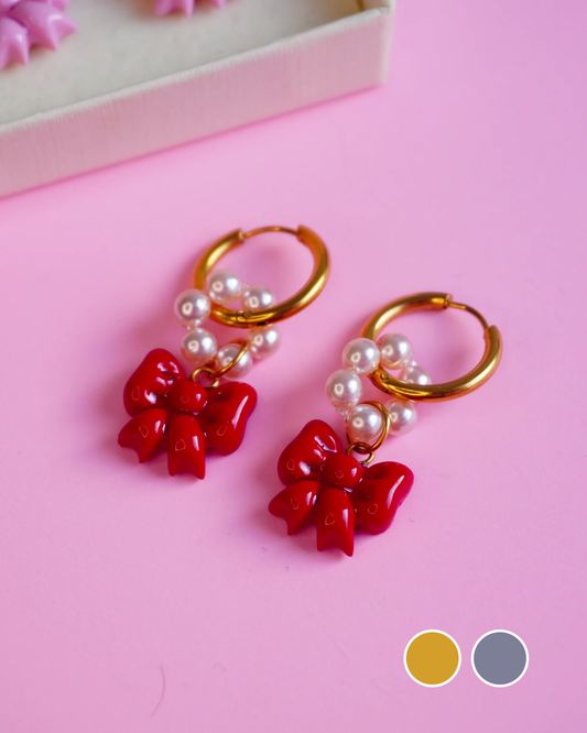 Boucles noeuds rouges